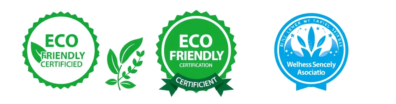Eco-certifications and wellness association memberships
